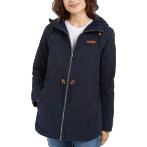 Columbia Navy  Chatfield Hill Women's Fleece Lined Hooded Jacket Size Large - Picture 1 of 11